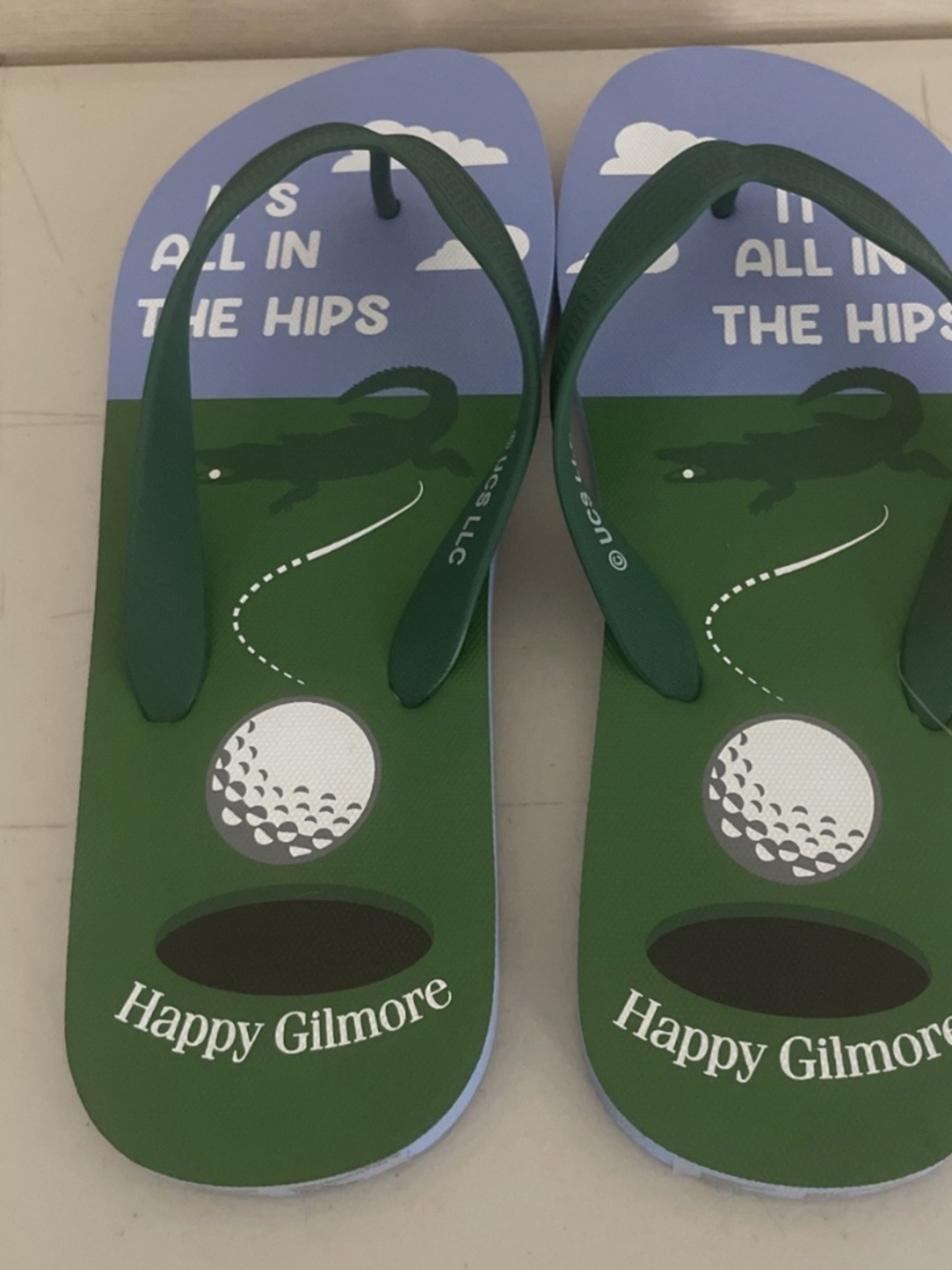 Happy Gilmore Officially Licensed Flip-Flops Men’s Adult Size 11